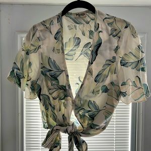 Show Me Your MuMu tie front shirt